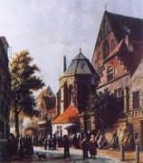 A Dutch Market Scene 3, Adrianus Eversen